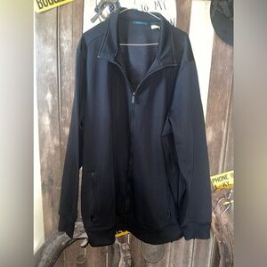 Men’ s Perry Ellis black zipper jacket size 2XT